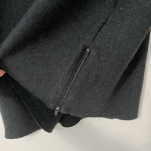 Nanette Lepore 3/4 Sleeve Mock Neck Wool Blend Sweater Dark Gray Size S - Picture 4 of 8